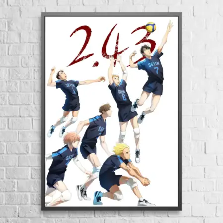 2.43 Seiin High School Boys Volleyball Team Wall Poster