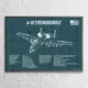 A 10 Thunderbolt Greenprint Wall Poster
