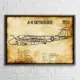 A 6 Intruder Fighter Jet Vintage Wall Poster