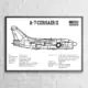 A 7 Corsair II Fighter Jet Basic Wall Poster