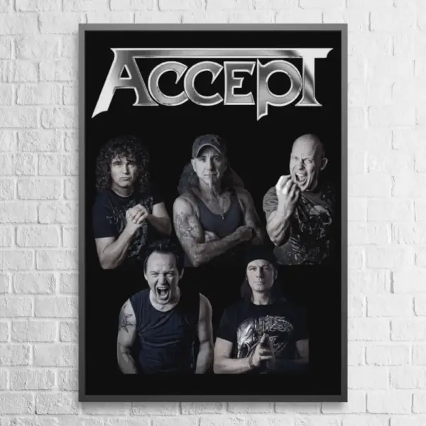 Accept Poster Accept Band Members Wall Poster