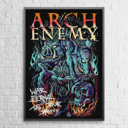 Arch Enemy Poster Arch Enemy Tokyo Tour Wall Poster