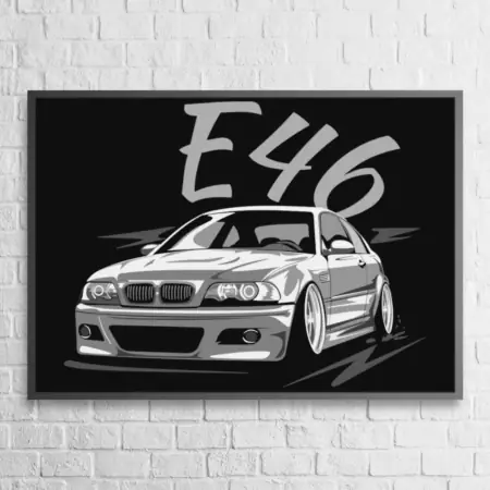 BMW Poster BMW E46 Tuning Wall Poster