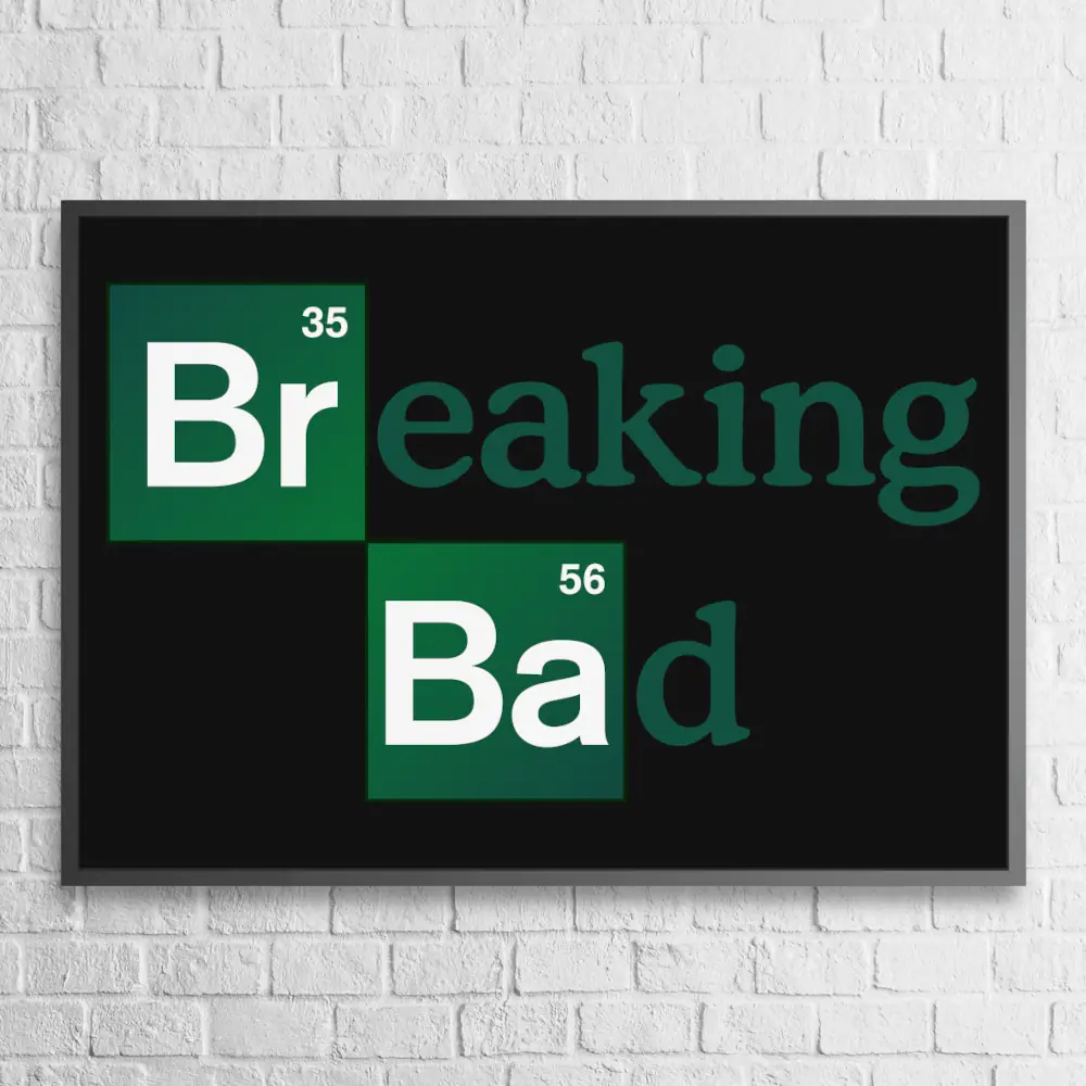 Breaking Bad Poster Breaking Bad Logo Wall Poster