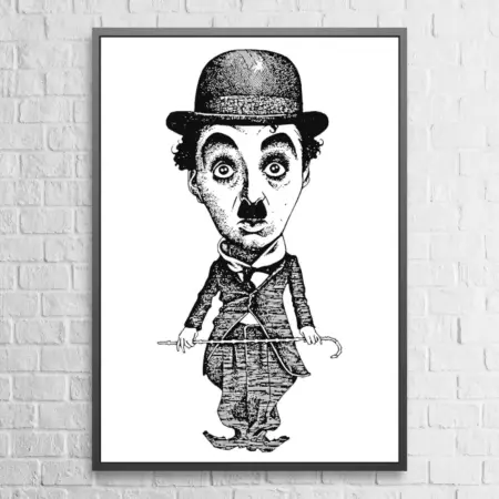 Charlie Chaplin Poster Charlie Chaplin Artwork Wall Poster