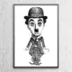 Charlie Chaplin Poster Charlie Chaplin Artwork Wall Poster