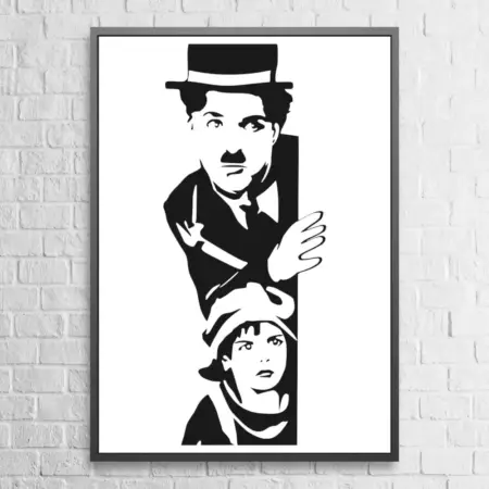 Charlie Chaplin le Kid Poster Charlie Chaplin Artwork Wall Poster