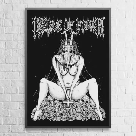 Cradle Of Filth Poster Satanic Nun Goat Whore Wall Poster