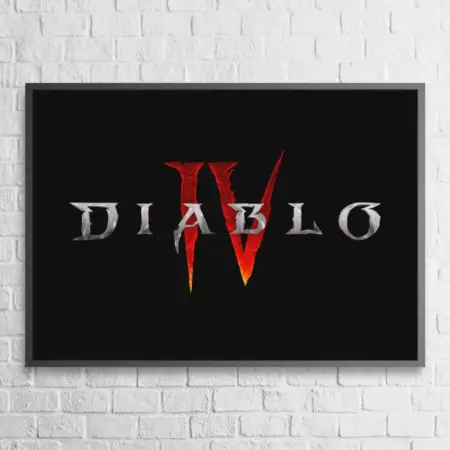 Diablo IV Poster Diablo 4 Logo Wall Poster
