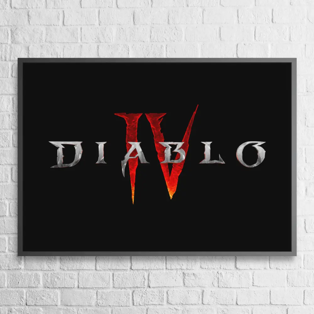 Diablo IV Poster Diablo 4 Logo Wall Poster