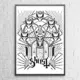 Ghost Poster Ghost Artwork Wall Poster