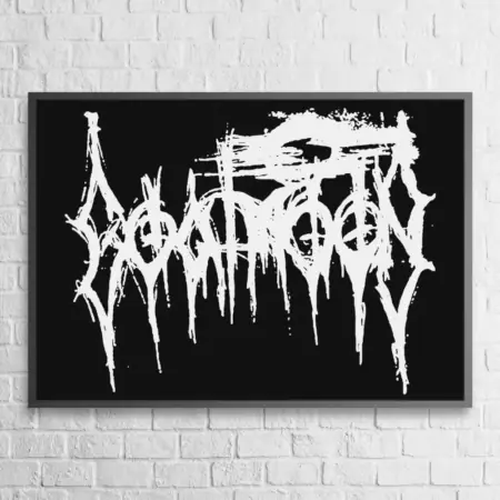 Goatmoon Poster Goatmoon Logo Wall Poster