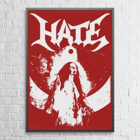 Hate Poster Hate Solarflesh Artwork Wall Poster