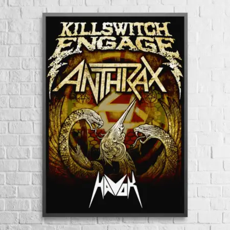 Killswitch Engage Poster Killswitch Engage Anthrax Havok Wall Poster