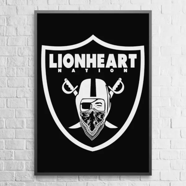 Lionheart Nation Poster Lionheart Nation Artwork Wall Poster