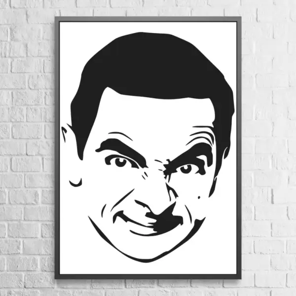 Mr. Bean Poster Rowan Atkinson Artwork Wall Poster