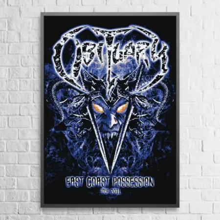 Obituary Poster Obituary East Coast Possession Tour 2011 Wall Poster