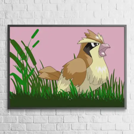 Pidgey Tiny Bird Poster Pokemon Wall Poster