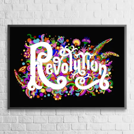 Revolution Poster Beatles Revolution Artwork Wall Poster