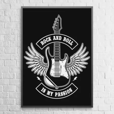 Rock And Roll Poster Rock n Roll Wall Poster