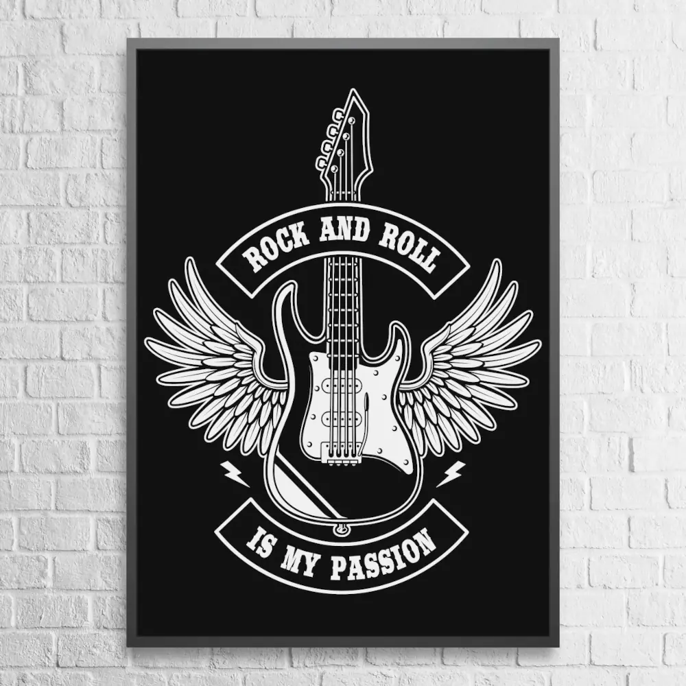 Rock And Roll Poster Rock n Roll Wall Poster