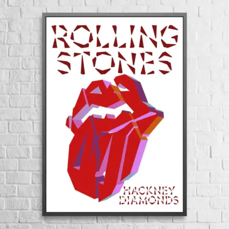 Rolling Stones Poster Hackney Diamonds Wall Poster
