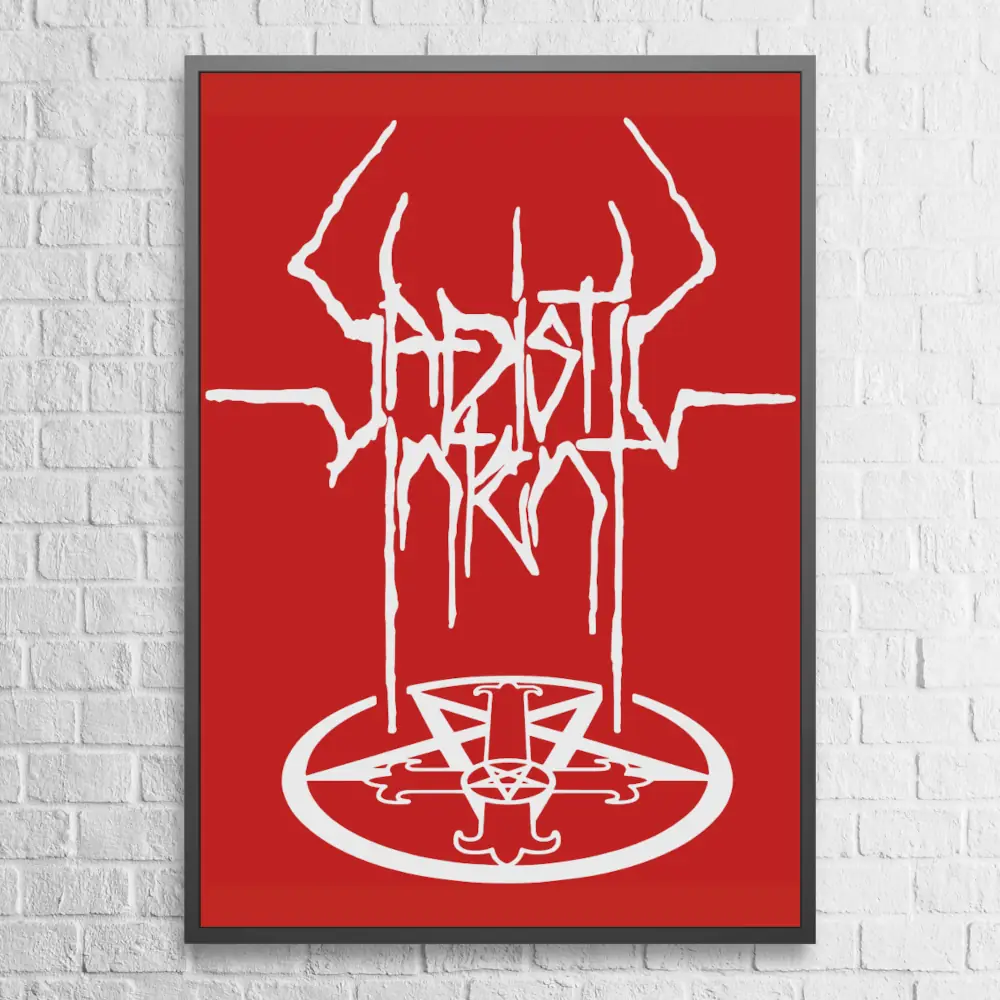 Sadistic Intent Poster Sadistic Intent Logo Wall Poster