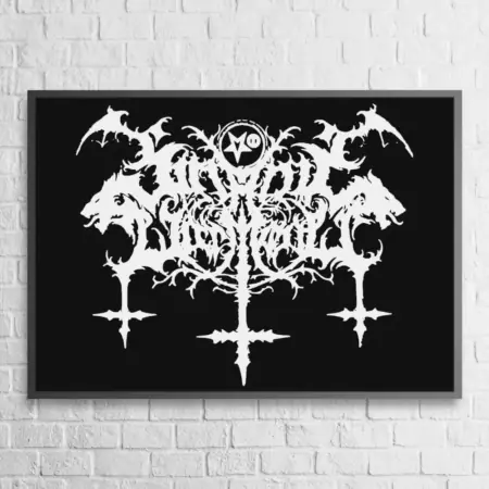 Satanic Warmaster Poster Satanic Warmaster Logo Wall Poster