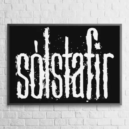 Solsafir Poster Solsafir Logo Wall Poster