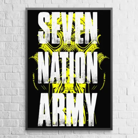 The White Stripes 7 Nation Army Wall Poster