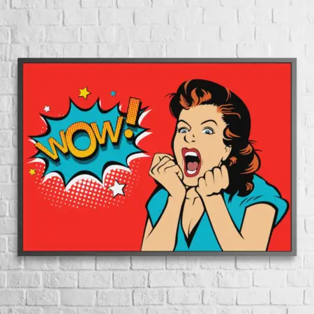WOW Girl Poster WOW Girl Wall Poster