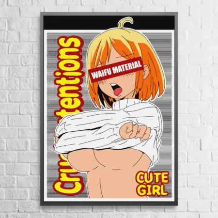 Waifu Material Poster Waifu Material Cute Girl Wall Poster
