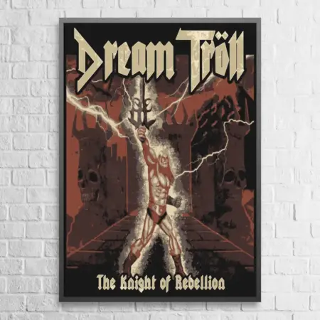 Dream Tröll The Knight Of Rebellion Wall Poster