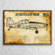 Air Tractor OA-1K Sky Warden Vintage Wall Poster