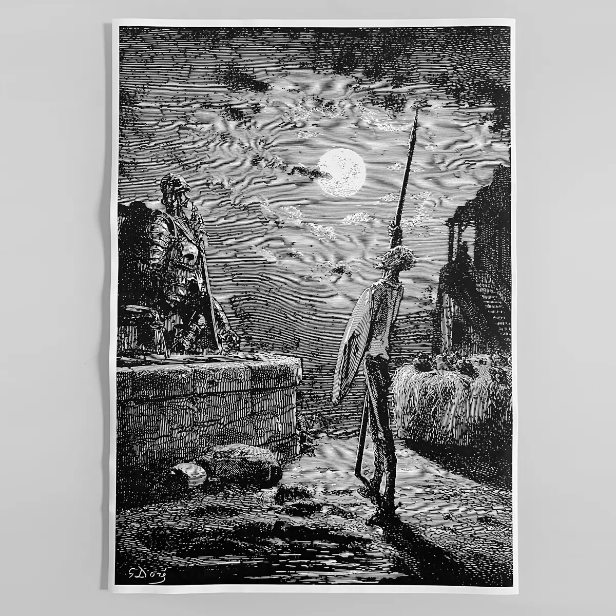 Gustave Doré Poster, Gustave Doré Don Quixote Wall Poster - Image 2