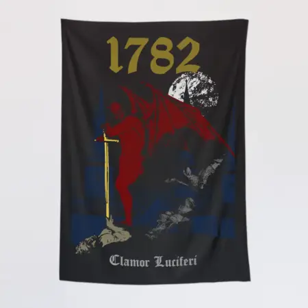 1782 Wall Tapestry, 1782 Clamor Luciferi Tapestry Wall Poster