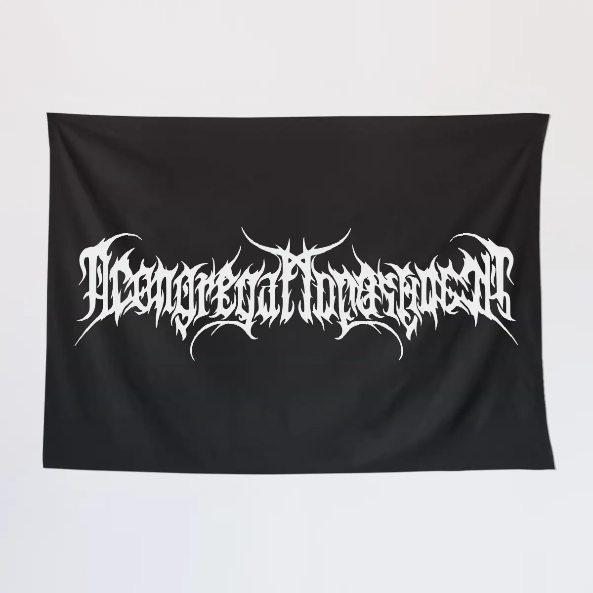 A Congregation of Horns Wall Tapestry, A Congregation of Horns Logo Tapestry Wall Poster