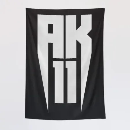 AK-11 Wall Tapestry, AK-11 Logo Flag Tapestry Wall Poster