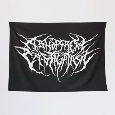Abhorrent Castigation Wall Tapestry, Abhorrent Castigation Logo Tapestry Wall Poster