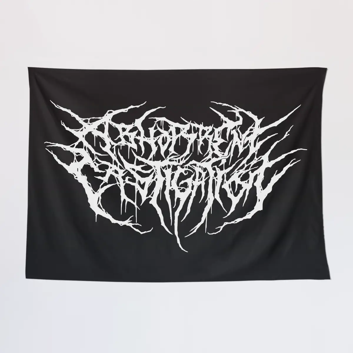 Abhorrent Castigation Wall Tapestry, Abhorrent Castigation Logo Tapestry Wall Poster
