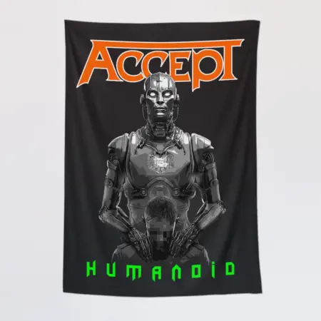 Accept Wall Tapestry, Accept Humanoid Tapestry Wall Poster