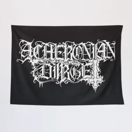 Acheronian Dirge Wall Tapestry, Acheronian Dirge Logo Tapestry Wall Poster