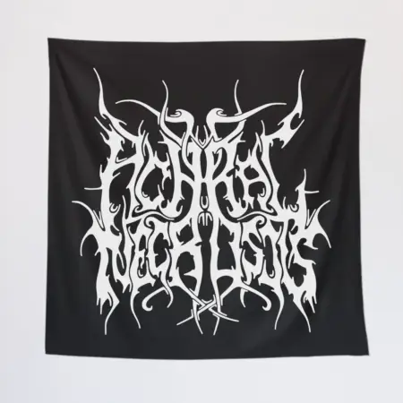 Achral Necrosis Wall Tapestry, Achral Necrosis Logo Tapestry Wall Poster