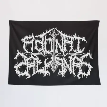 Adonai Sathanas Wall Tapestry, Adonai Sathanas Logo Tapestry Wall Poster