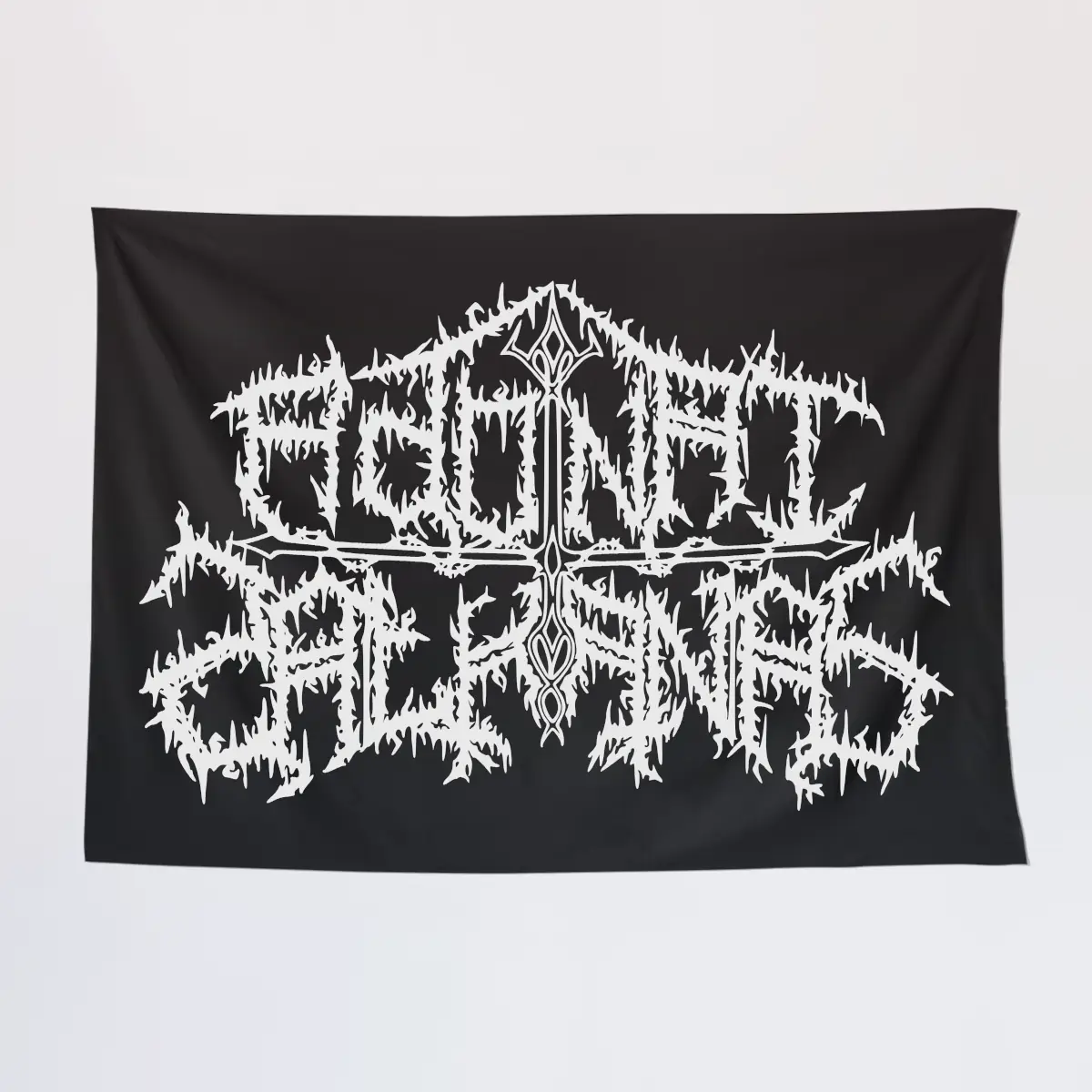 Adonai Sathanas Wall Tapestry, Adonai Sathanas Logo Tapestry Wall Poster