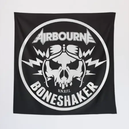 Airbourne Wall Tapestry, Airbourne Boneshaker Flag Tapestry Wall Poster
