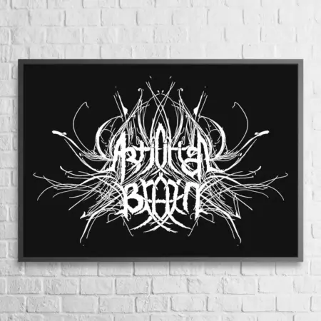 Artificial Brain Poster, Artificial Brain Logo Wall Poster