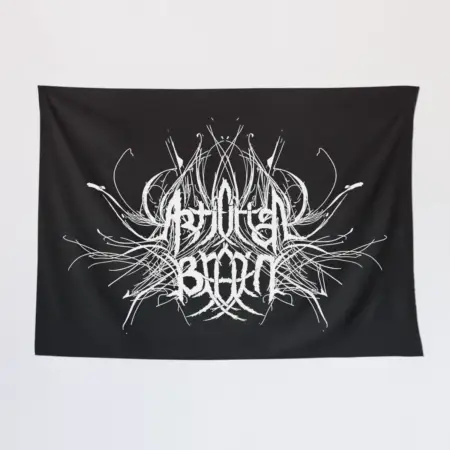 Artificial Brain Tapestry, Artificial Brain Logo Tapestry Wall Poster