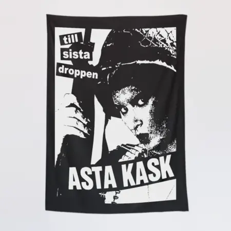 Asta Kask Wall Tapestry, Asta Kask Till Sista Droppen Tapestry Wall Poster