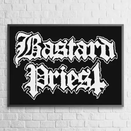 Bastard Priest Poster, Bastard Priest Logo Wall Poster